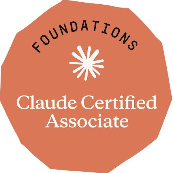 Claude Certified Associate, Foundations, issued by Anthropic